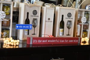 Sala de degustación de vinos en Casa Emiliana.